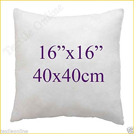Textile Online Hollowfibre Cushion Pads Inners Fillers Inserts 16"x16" (40x40cm)