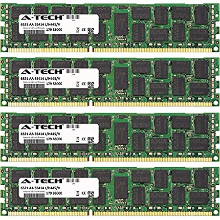 32GB KIT (4 x 8GB) for Apple Mac Pro Series Workstation 4-Core (Mid 2010) Workstation 6-Core (Mid 2010). DIMM DDR3 ECC Registered PC3-10600 1333MHz Dual Rank RAM Memory. Genuine A-Tech Brand.