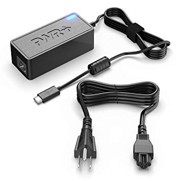 Pwr USB-C Type Laptop Charger Power Adapter (90W Max): for MacBook Pro 13 15, Razer Blade Stealth, Lenovo Yoga 910 920 HP Spectre x360 Pavilion x2 Asus Zenbook 3 Acer 12 Ft Extra Long Cord