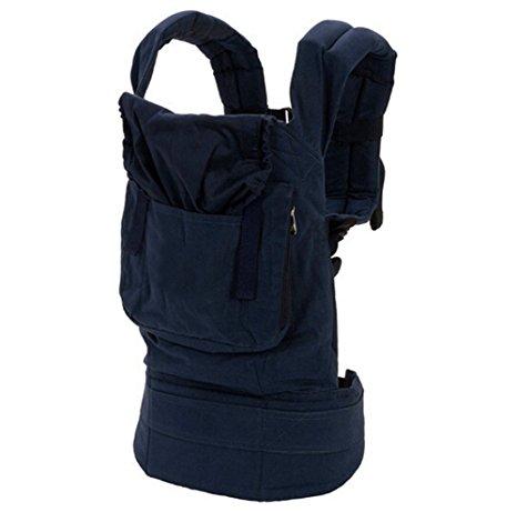 Deercon Breathable Ergonomic Adjustable Wrap Slings Newborn Infant Baby Carrier Backpack(Blue Star)