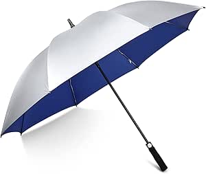 G4Free 54/62 Inch UV Protection Golf Umbrella UPF 50  Large Sun Blocking Auto Open Windproof Rain Umbrellas