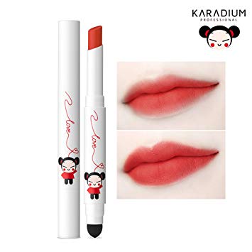 [KARADIUM] PUCCA LOVE EDITION Smudging Velvet Matte Long Lasting Lip Tint Stick 1.4g - 6 Colors (#03 SUNSET RED)