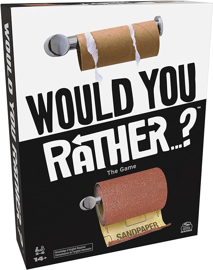 Would You Rather? The Game | 3-6 Player Card Game| Funny Gifts| Party Games| Family Games| Fun Games| Board Games for Adults & Teens Ages 14 and up