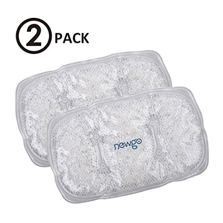 Pain Relief Gel Bead Ice Pack Reusable, Flexible Hot Cold Compress For Swelling, Sport Injuries, Headache, Sprains, Muscle Pain, Bruises