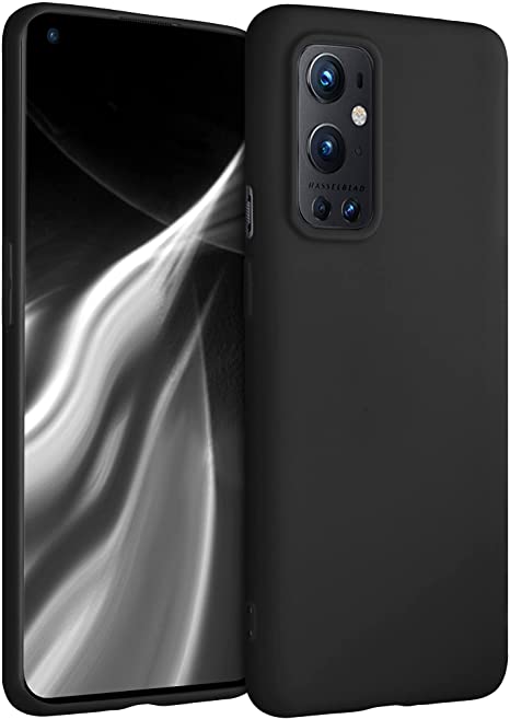 kwmobile Carcasa para OnePlus 9 Pro - Funda para móvil en TPU Silicona - Protector Trasero en Negro Mate