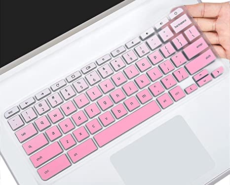Keyboard Cover Skin for Acer Chromebook 14 314 514 CB314 CB514, Acer Chromebook 14 CB3-431 CP5-471 Keyboard Protector Skin, Acer Chromebook 14 Accessories, Ombre Pink