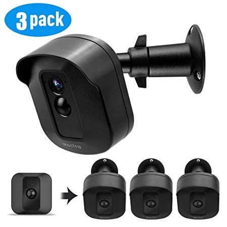 Wall Mount Bracket for Blink XT2 Camera, Weather Proof 360 Degree Adjustable Indoor/Outdoor Protective Cover with Metal Mount for Blink XT and XT2 Cam Anti-Sun Glare UV Protection (Black, 3 Pack)