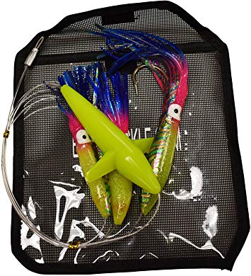 EAT MY TACKLE Daisy Chain Rigged Rainbow Squid and Bird Fishing Lure