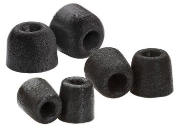 Comply Premium Replacement Foam Earphone Earbud Tips - Isolation T-100 (Black, 3 Pairs, S/M/L)