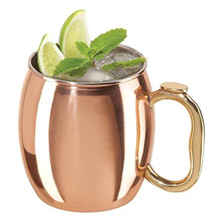 Copper-Plated 20 Ounce Moscow Mule Drinking Mug, Set of 2