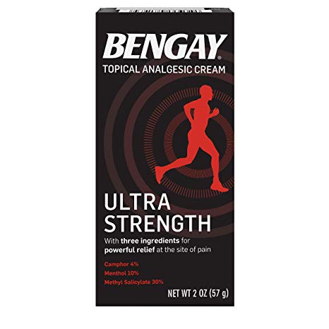 Ultra Strength Bengay Pain Relief Cream, Topical Analgesic for Arthritis, Muscle, Joint & Back, 2 oz