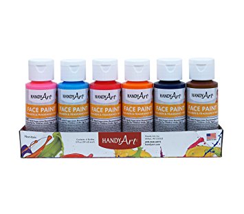 Handy Art 6 Color - 2 Oz Secondary Face Paint Kit