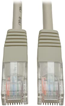 Tripp Lite Cat5e 350MHz Molded Patch Cable (RJ45 M/M) - Gray, 12-ft.(N002-012-GY)