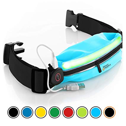 Sport2People Running Belt iPhone Pouch for Jogging, Walking, Fitness - Race Number Belt for Marathon Runners