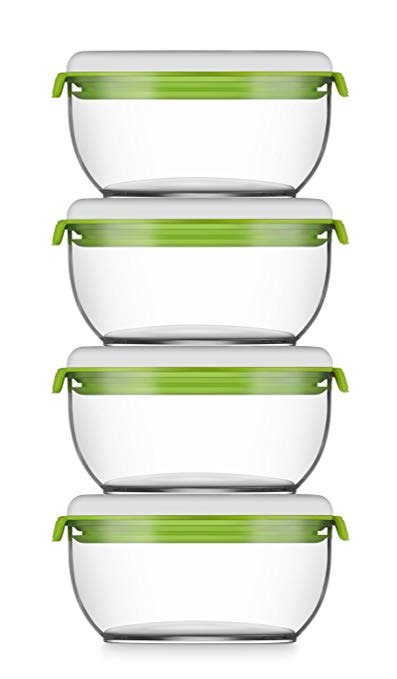 FOSa Food Storage Set of 4 Small Vacuum canisters