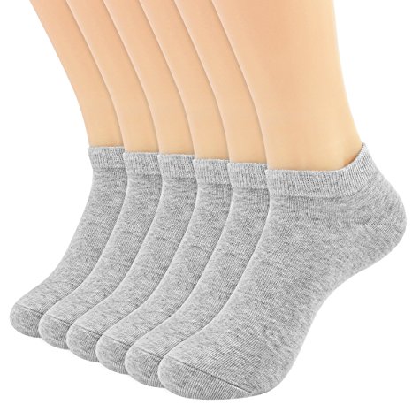 Hippih Men's Low-Cut Sports Socks Casual Authentic No Show Sock 6 Pack