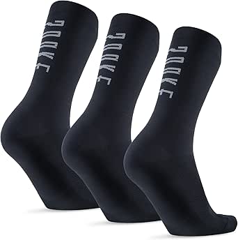 Souke Sports Cycling Crew Socks 3-Pack Bicycle Bike Socks Breathable Cushion Running For Men & Women One Size