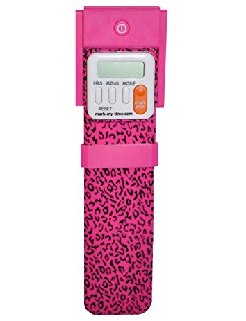 Mark My Time Leopard Digital Bookmark with Light - Pink