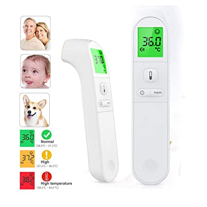 Thermometer No Touch Medical Forehead Forehead and Ear Thermometer for Baby Kids and Adults 1 Sec Reading- CE and FDA Approved