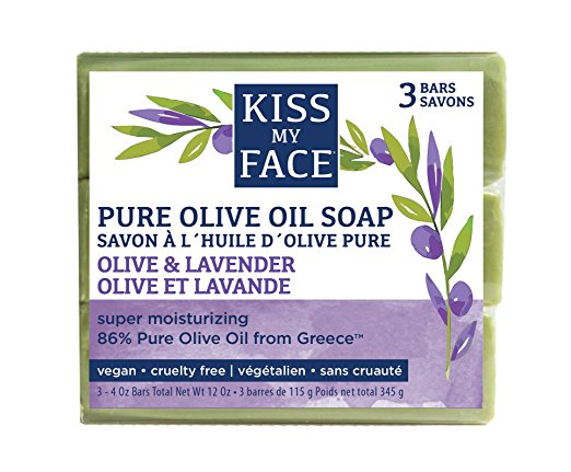 Kiss My Face Signature Bundles Olive & Lavender Bar Soap, 3 Count