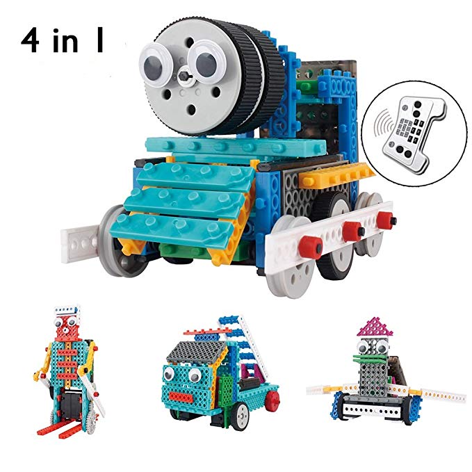 PETUOL Remote Control Building Blocks for Kids, Robot Kit for Children - Fun Build Robot Toys for Boy and Girls 170pcs