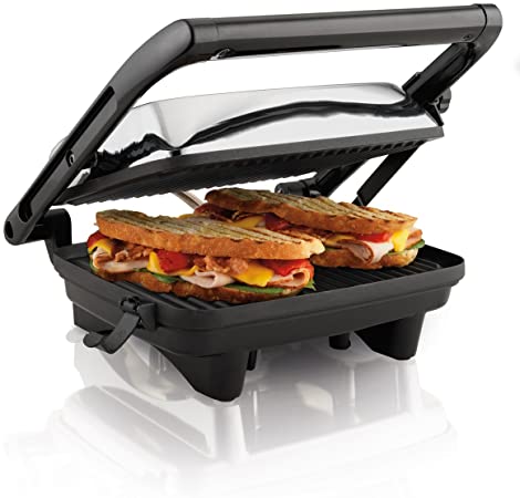 Hamilton Beach Panini Press Gourmet Sandwich Maker, Black - 25460