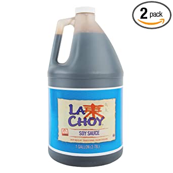 La Choy Soy Sauce 128-Ounce Bottle (1 Gallon) Case (2-pack)