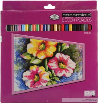 Royal & Langnickel Essentials Color Pencil Set, 24-Piece