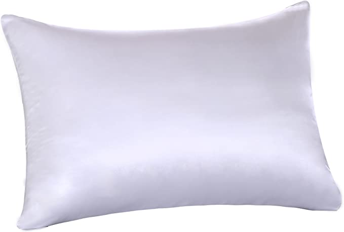 Tim & Tina Standard Pure Mulberry Silk Satin Pillowcase, White, 1 Piece