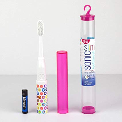 Violife Slim Sonic Basic Toothbrush, Xoxo, 2.18 Ounce