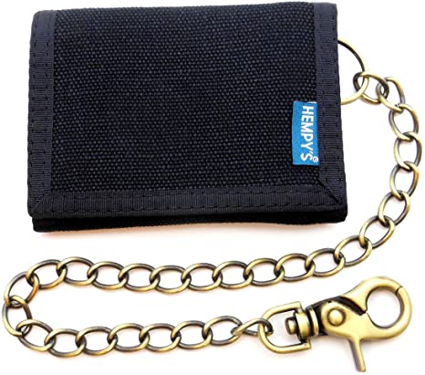 Hempy's Hemp Tri-fold Wallet with Chain
