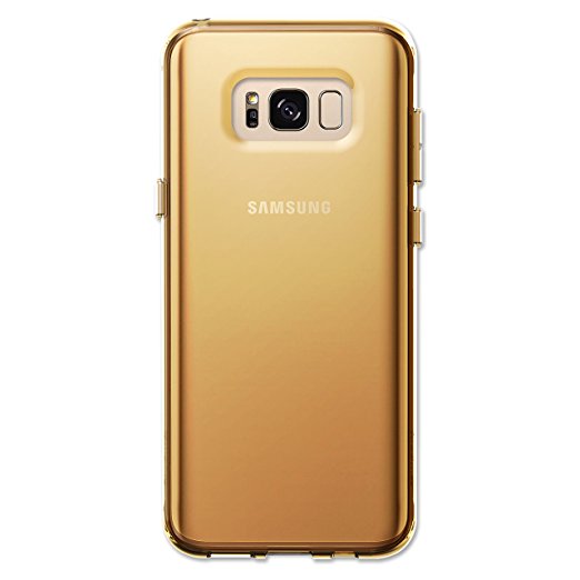 Samsung Galaxy S8 Plus Case - Qmadix C Series with Dual Layer TPU and Polycarbonate Protection - Clear and Ultra Thin For Style and Comfort (Gold)