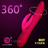 Wowyes Rabbit II Rechargeable360 Degree Rotation Multi Mode StimulationLuxury G-Spot and Clitoral Vibrator