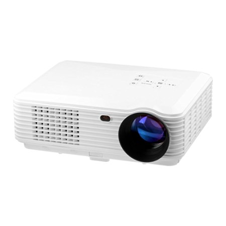 Mileagea 2000 Lumens Led projector 1280*800 1080P Multimedia for Bussiness Home Theater Movie Video Cinema