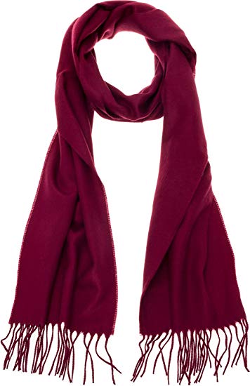 100% Cashmere Wool Scarf - Super Soft 12" x 64.5" Shawl Wrap w/Gift Box for Women and Men