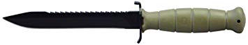 Glock Perfection OEM Fixed Straight Blade Field Knife with Root Saw Polymer Handle and Sheath