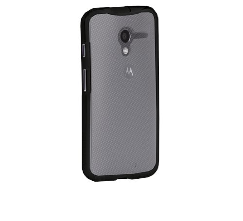 Case-Mate Tough Naked Case for Motorola Moto X - Retail Packaging - Clear/Black Bumper