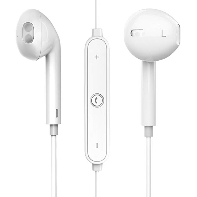 GEJIN Wireless Bluetooth Headphones,Bluetooth 4.1 Waterproof Sports Earphones,Noise Cancelling Earbuds-White