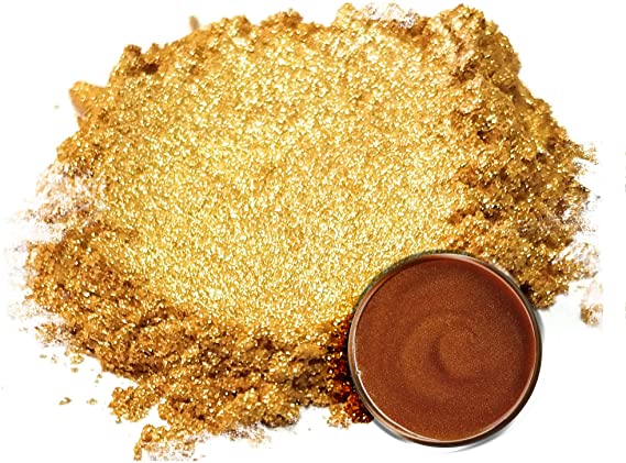 Eye Candy Mica Powder Pigment “Chrysta Gold” (50g) Multipurpose DIY Arts and Crafts Additive | Natural Bath Bombs, Paint, Soap, Nail Polish, Lip Balm (Chrysta Gold, 50G)