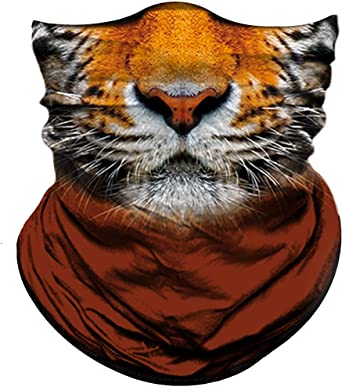 Obacle Animal Bandana Face Mask for Sun Dust Wind Protection Seamless Bandana Rave Face Mask for Men Women Festival Fishing Hunting Motorcycle Riding Workout Outdoor Running Tube Mask Neck Gaiter