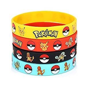 24 Count Pokecenter Rubber Bracelet Wristband - Birthday Party Favors Supplies Full Set