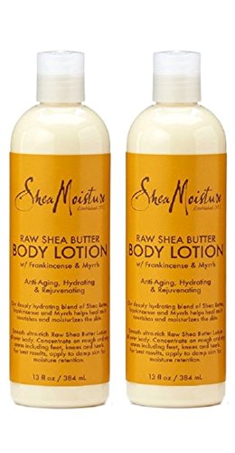 SheaMoisture Raw Shea Butter Body Lotion, 13 Ounces - 2pc