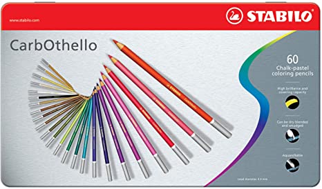 STABILO Carbothello Pastel Pencil, 60-Color Set, 1-pack (1460-6)