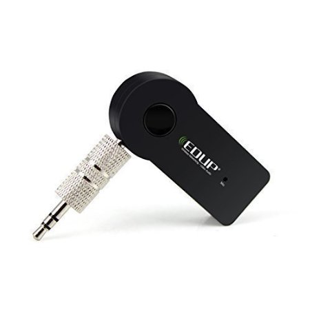 Bluetooth Music Receiver 40  Car Kit EDUP Portable Wireless Audio Adapter 35 mm Stereo Output for Home Audio Music Streaming Sound SystemBluetooth 40 A2DP Built-in Microphone