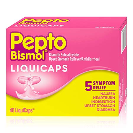 Pepto Bismol Liquicaps Rapid Relief, 48 Count