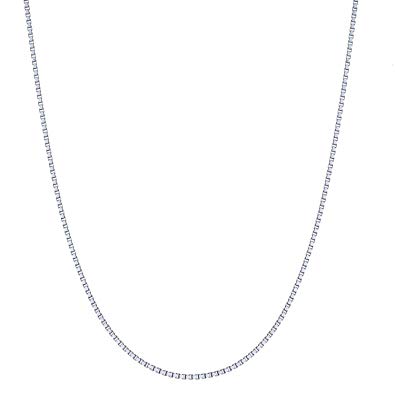Sterling Silver 1.5mm Classic Italian Box Chain Necklace, 16" - 30"