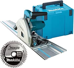 Makita - Sega a immersione da 165 mm, 240 V, guida da 1,5 m, custodia e lama 48T, SP6000J1