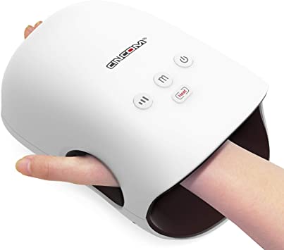 CINCOM Rechargeable Hand Massager with Heat, Cordless Electric Massager for Hands, Air Compression Kneading Massage with Heat for Arthritis, Wrist, Pain Relief & Finger Numbness