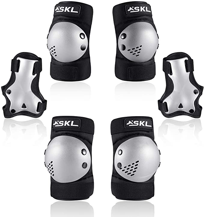 Protective Gear for Kids, Kids Knee Pad Elbow Pads Guards 3 in 1 Protective Gear Set for Skating Cycling Bike Rollerblading Scooter