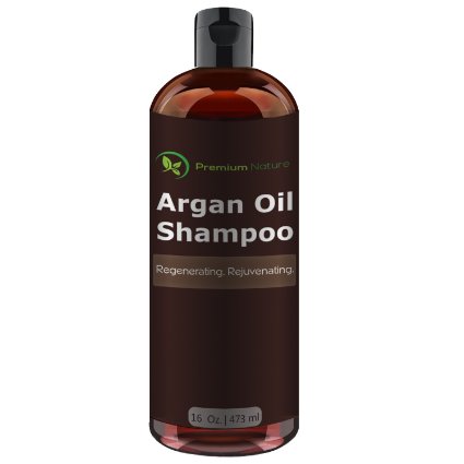Argan Oil Daily Shampoo All Organic Rejuvenates Heat Damaged Hair Nourishes and Prevents Breakage Protects Scalp Sulfate Free Vitamin Enriched Formula Avocado Oil 16 oz